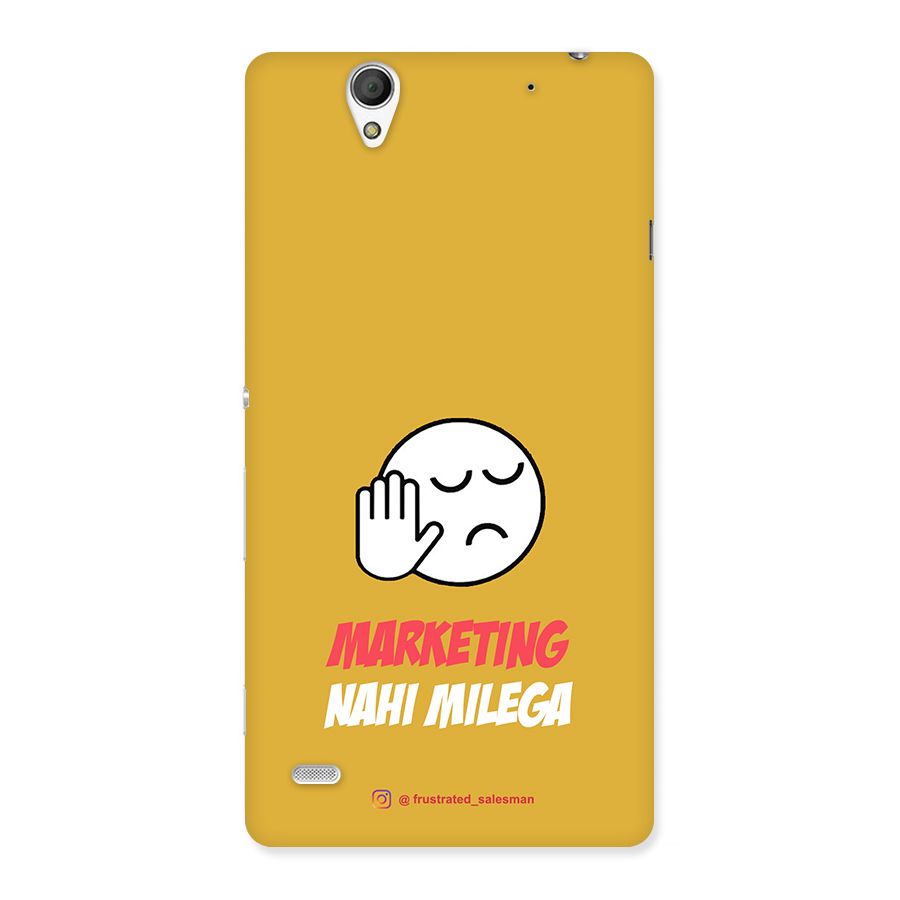 Marketing Nahi Milega Mustard Yellow Back Case for Sony Xperia C4