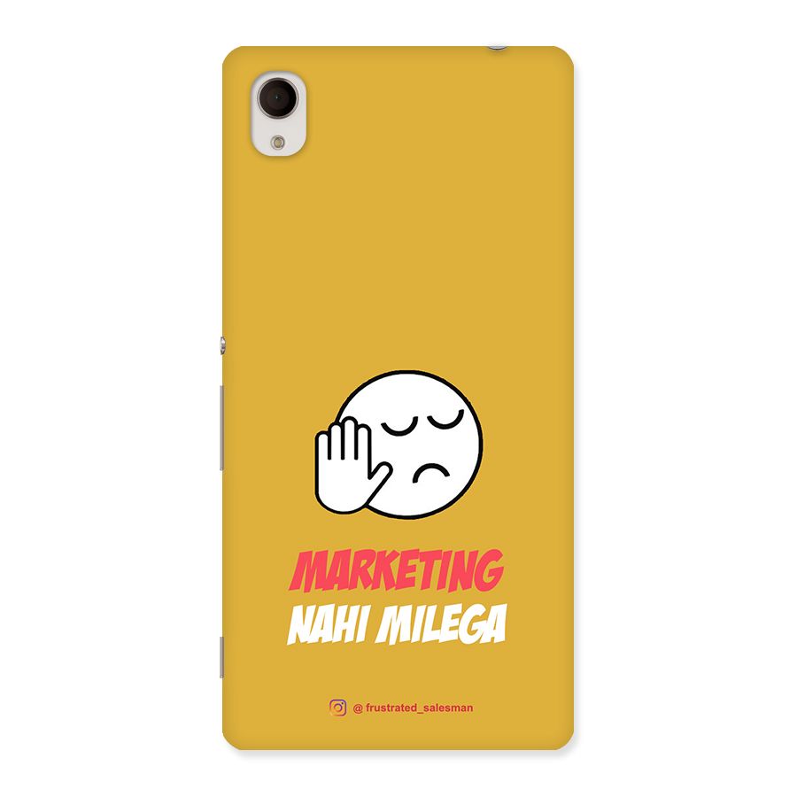 Marketing Nahi Milega Mustard Yellow Back Case for Sony Xperia M4