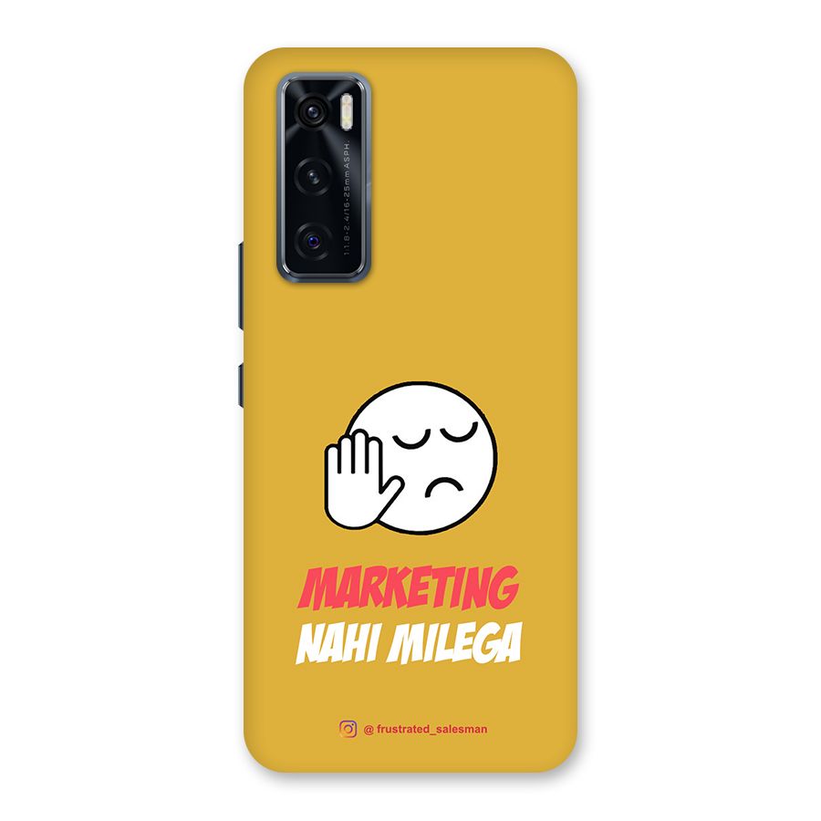 Marketing Nahi Milega Mustard Yellow Back Case for Vivo V20 SE