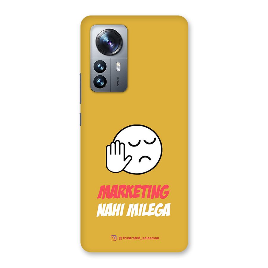 Marketing Nahi Milega Mustard Yellow Back Case for Xiaomi 12 Pro