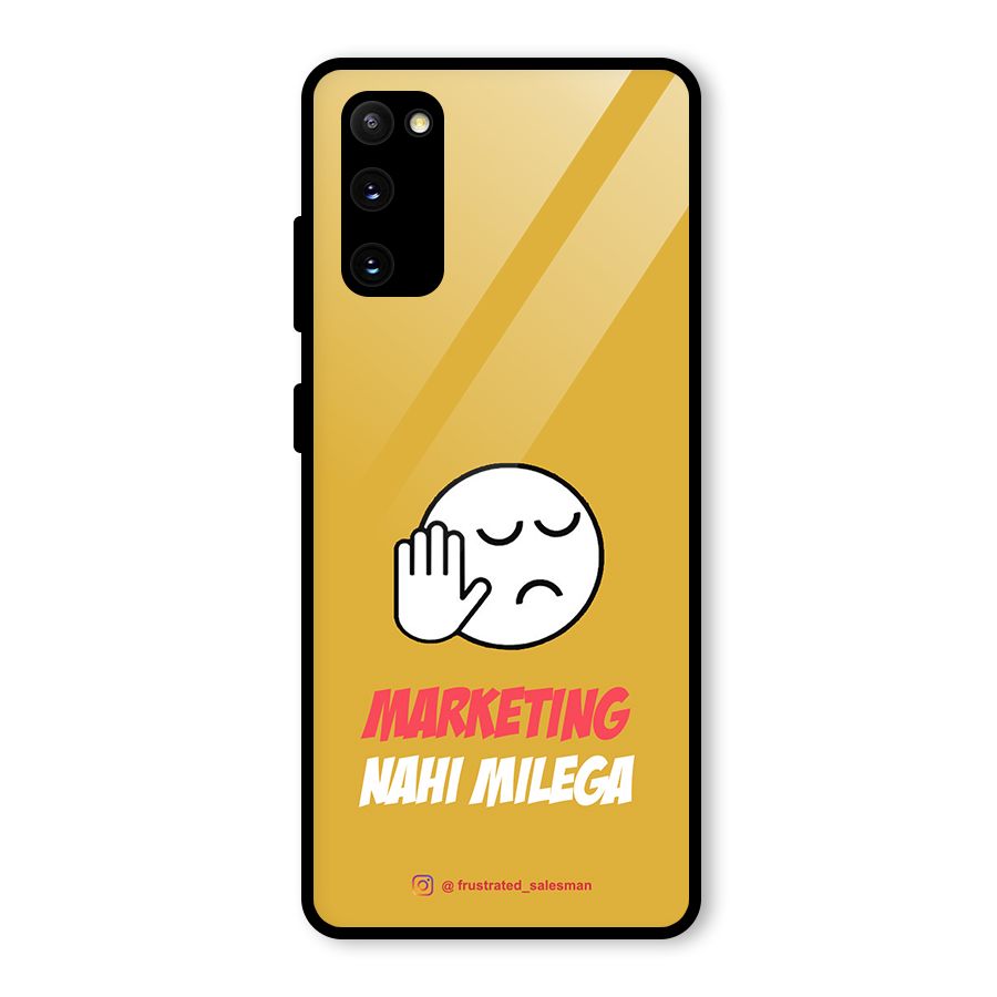 Marketing Nahi Milega Mustard Yellow Glass Back Case for Galaxy S20 FE 5G