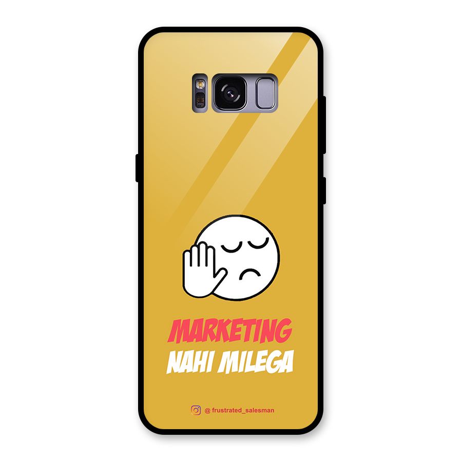 Marketing Nahi Milega Mustard Yellow Glass Back Case for Galaxy S8