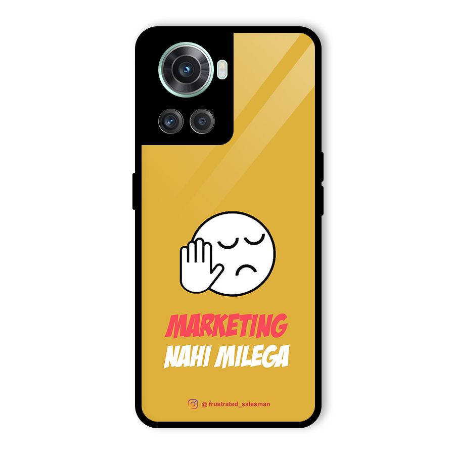 Marketing Nahi Milega Mustard Yellow Glass Back Case for OnePlus 10R
