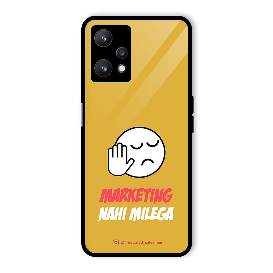 Marketing Nahi Milega Mustard Yellow Glass Back Case for Realme 9 Pro 5G