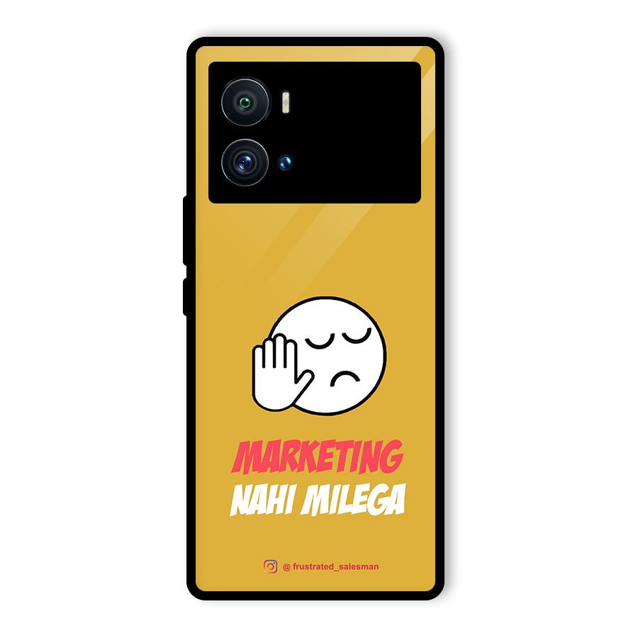 Marketing Nahi Milega Mustard Yellow Glass Back Case for Vivo iQOO 9 Pro