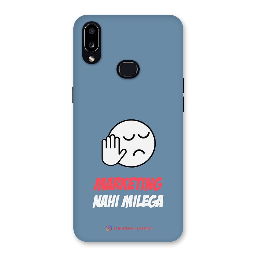Marketing Nahi Milega SteelBlue Back Case for Galaxy A10s