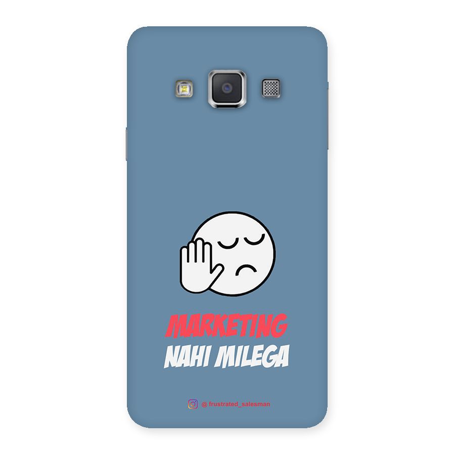 Marketing Nahi Milega SteelBlue Back Case for Galaxy A3