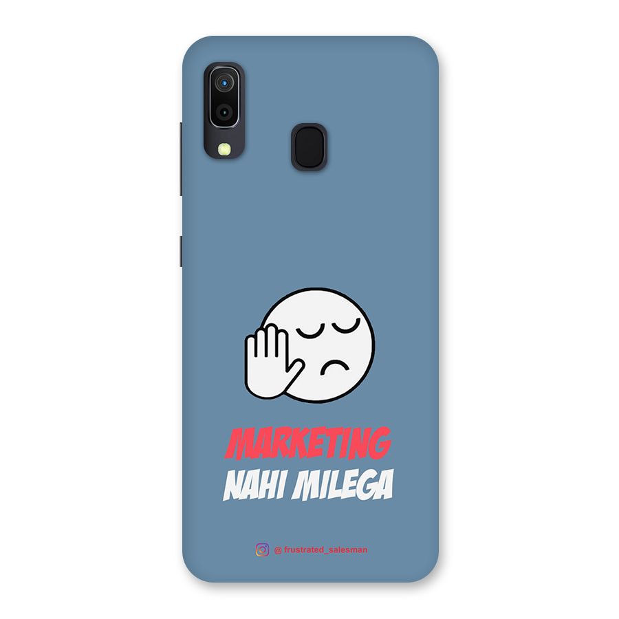 Marketing Nahi Milega SteelBlue Back Case for Galaxy A30