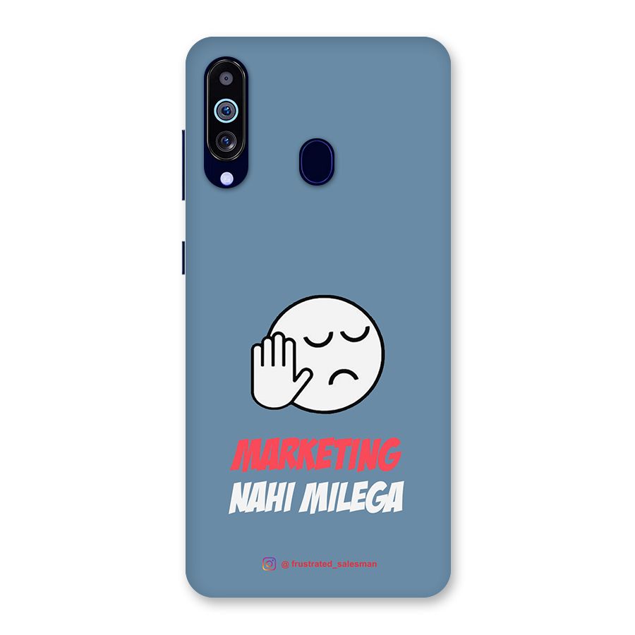 Marketing Nahi Milega SteelBlue Back Case for Galaxy A60