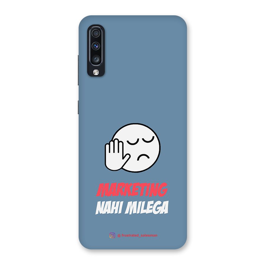 Marketing Nahi Milega SteelBlue Back Case for Galaxy A70