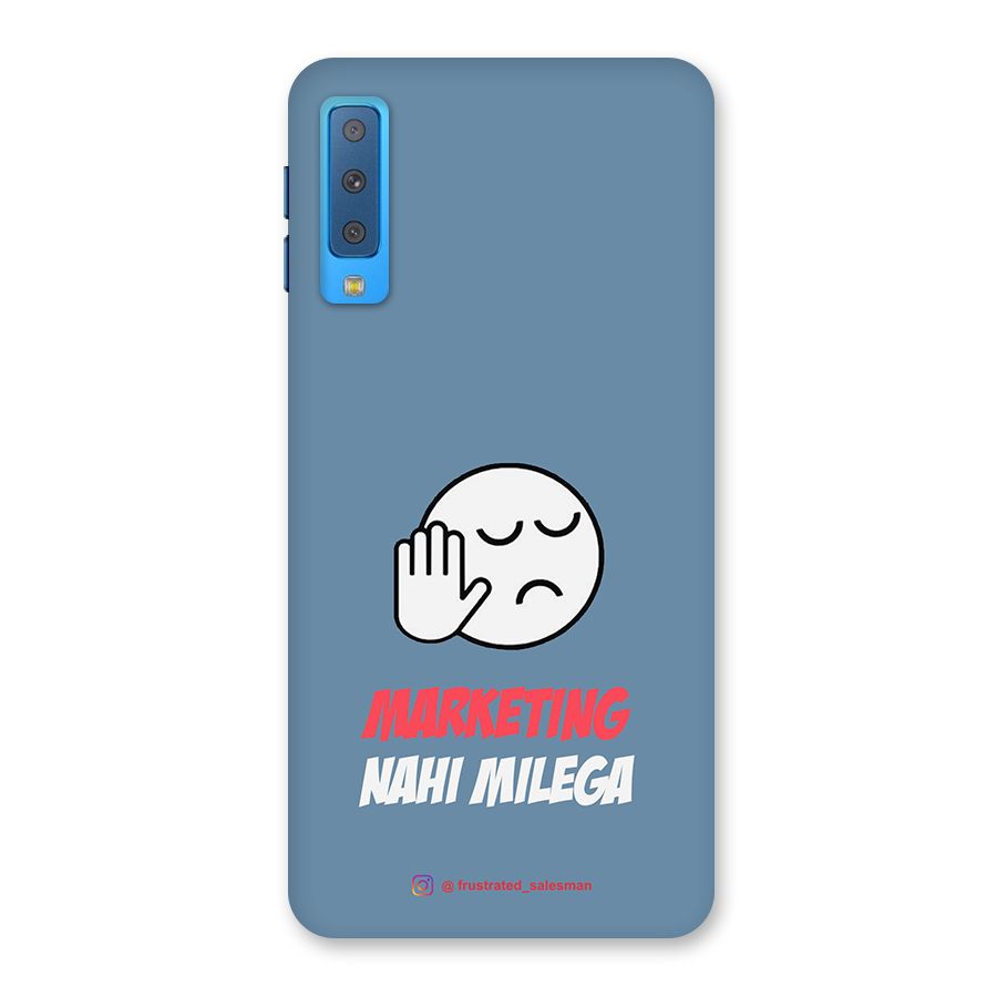 Marketing Nahi Milega SteelBlue Back Case for Galaxy A7 (2018)