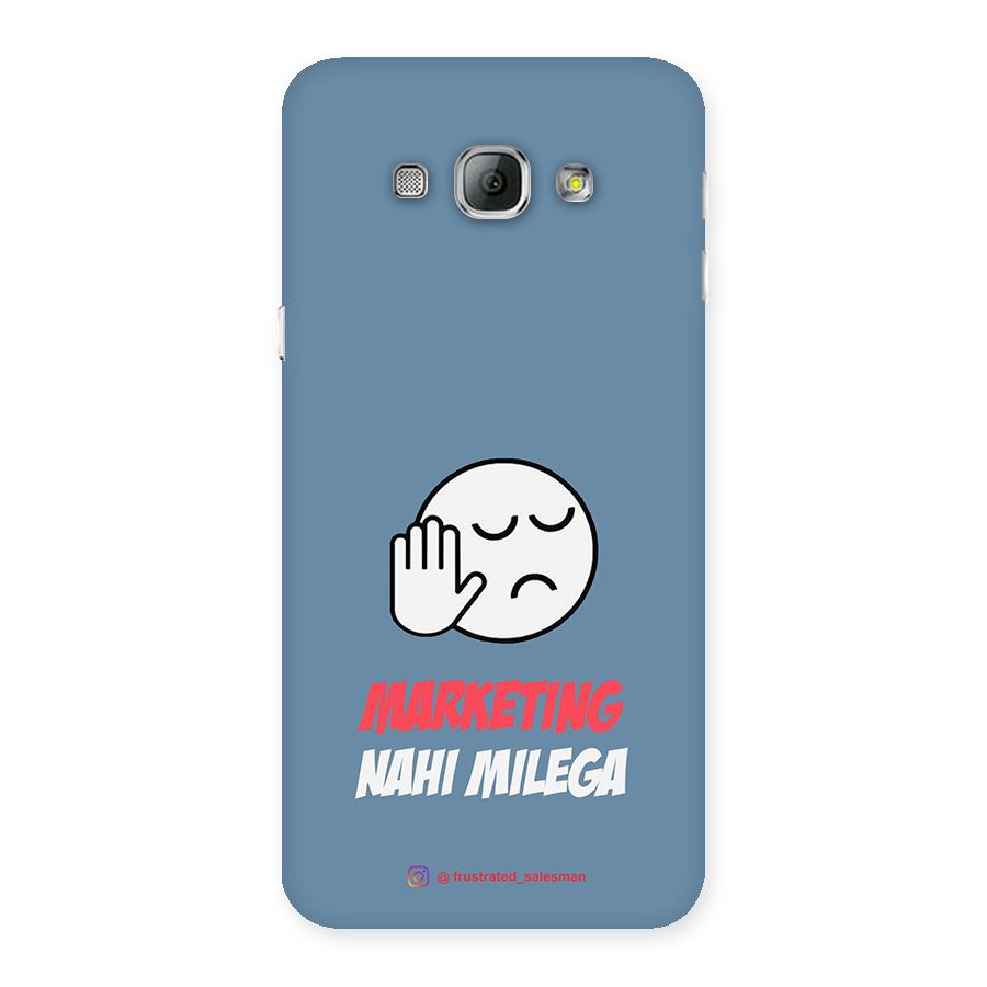 Marketing Nahi Milega SteelBlue Back Case for Galaxy A8