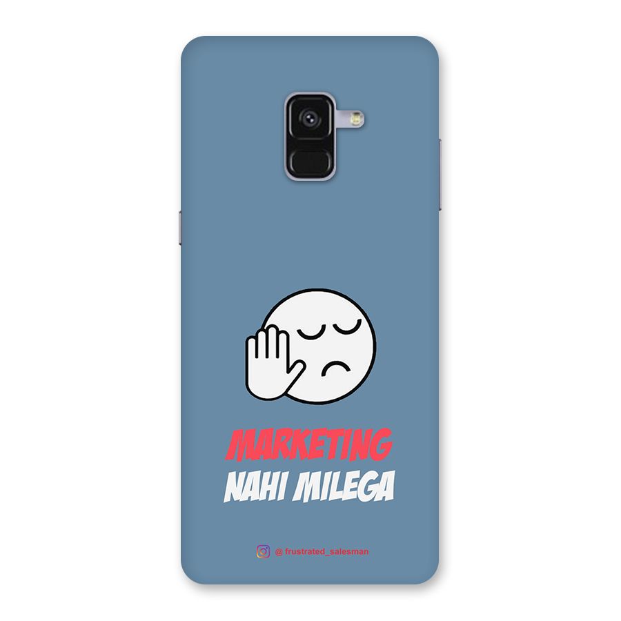 Marketing Nahi Milega SteelBlue Back Case for Galaxy A8 Plus