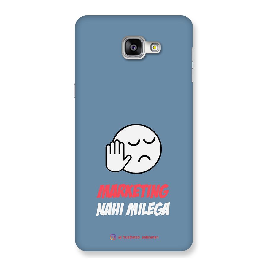 Marketing Nahi Milega SteelBlue Back Case for Galaxy A9