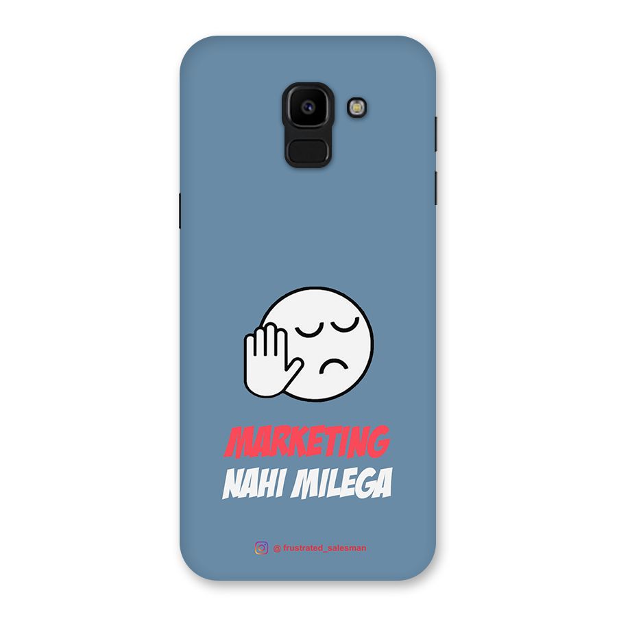 Marketing Nahi Milega SteelBlue Back Case for Galaxy J6