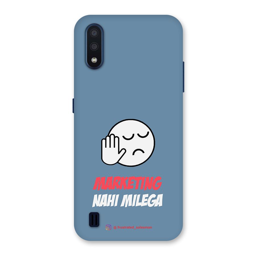 Marketing Nahi Milega SteelBlue Back Case for Galaxy M01