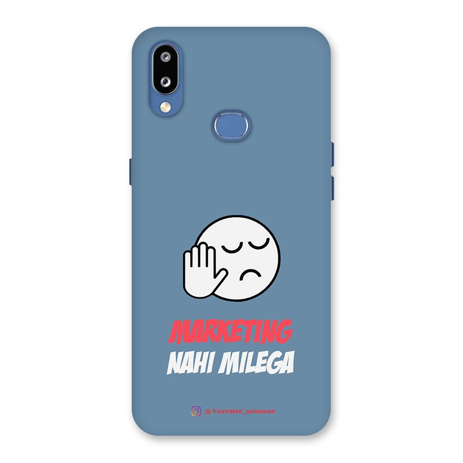 Marketing Nahi Milega SteelBlue Back Case for Galaxy M01s