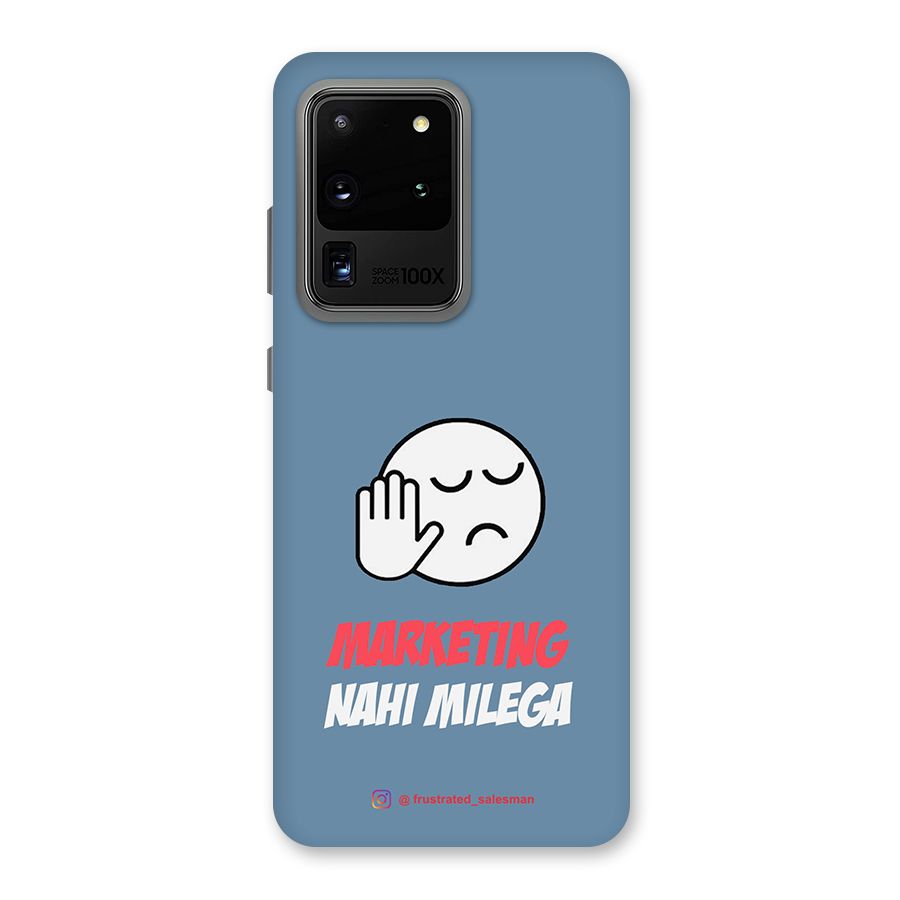 Marketing Nahi Milega SteelBlue Back Case for Galaxy S20 Ultra