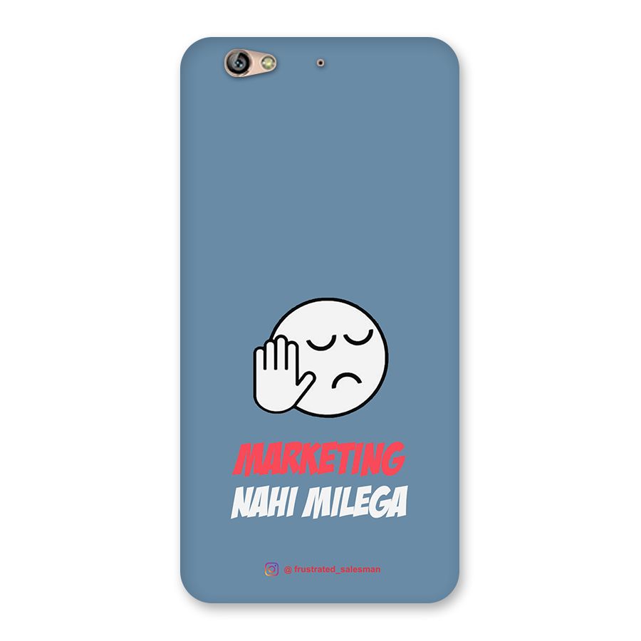 Marketing Nahi Milega SteelBlue Back Case for Gionee S6
