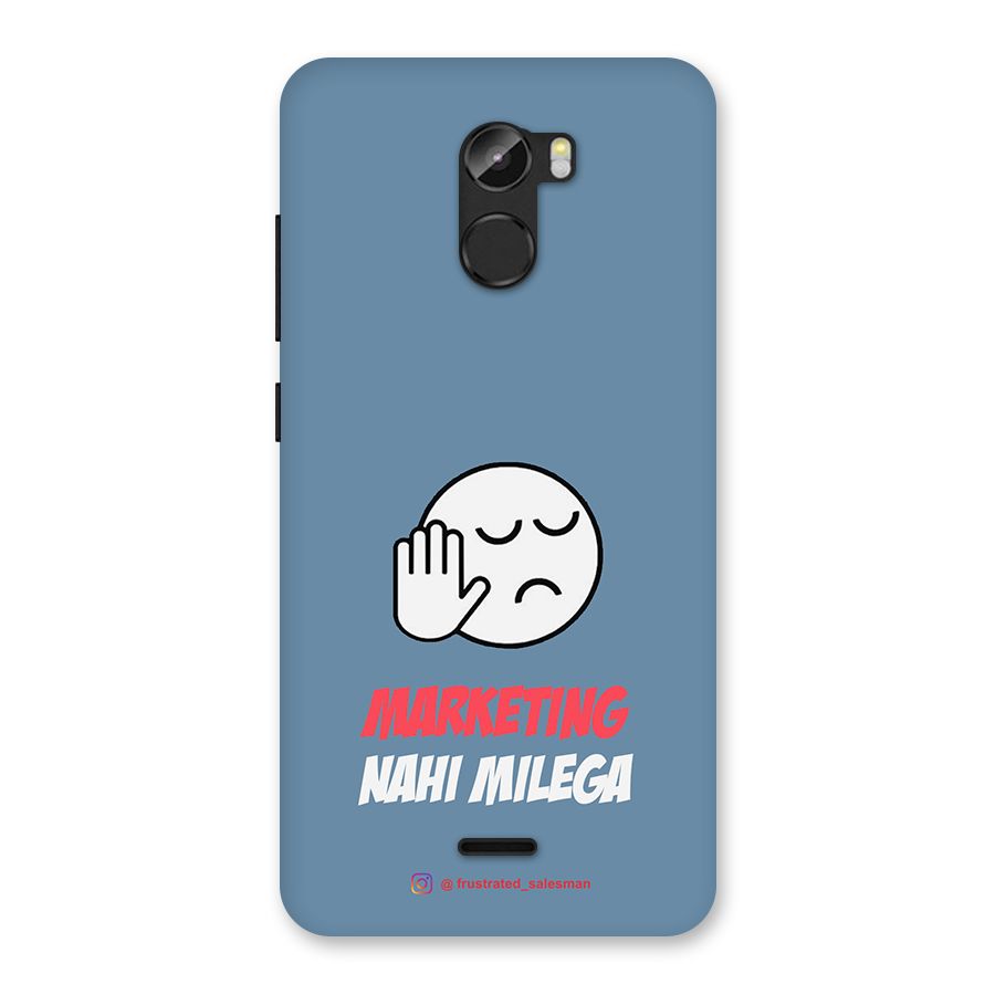 Marketing Nahi Milega SteelBlue Back Case for Gionee X1