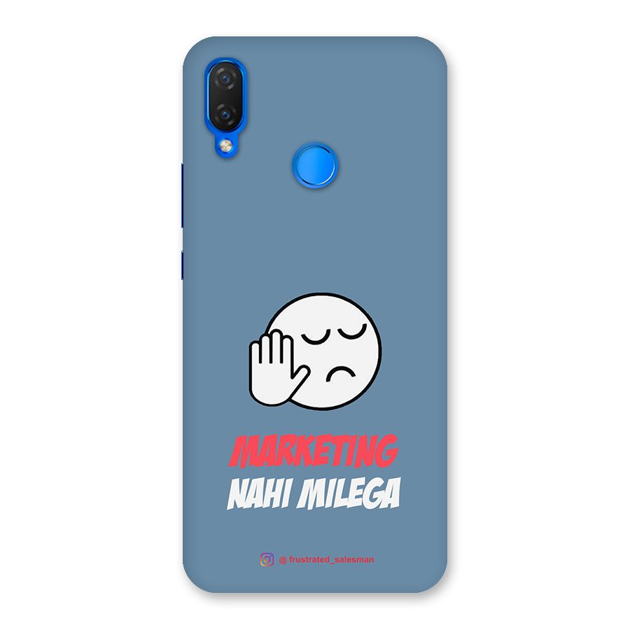 Marketing Nahi Milega SteelBlue Back Case for Huawei P Smart+
