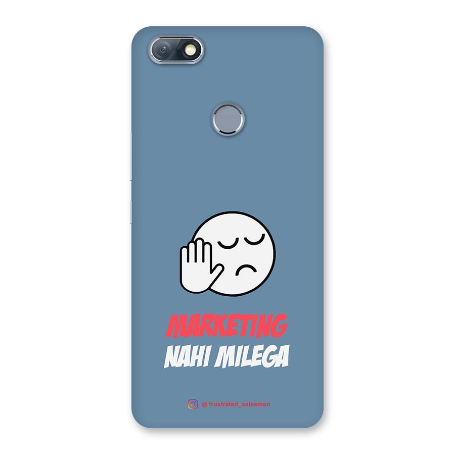 Marketing Nahi Milega SteelBlue Back Case for Infinix Note 5