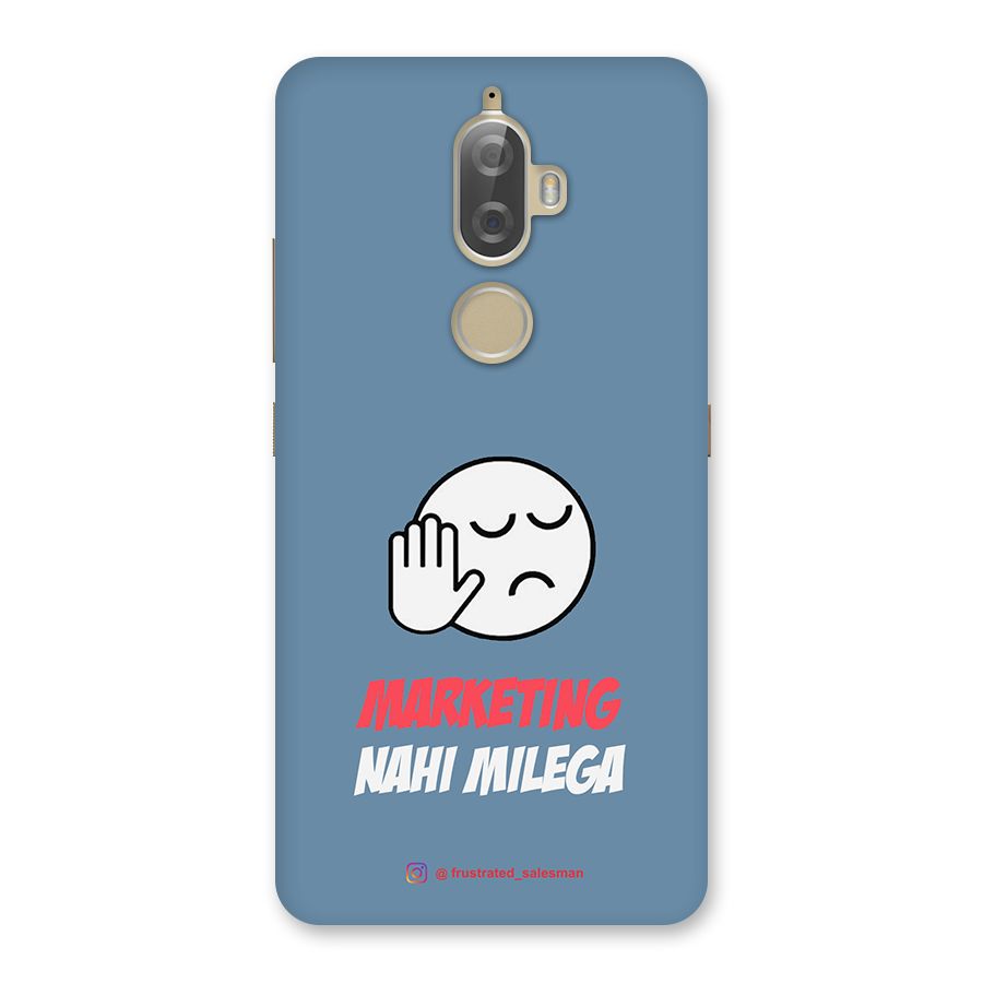 Marketing Nahi Milega SteelBlue Back Case for Lenovo K8 Plus