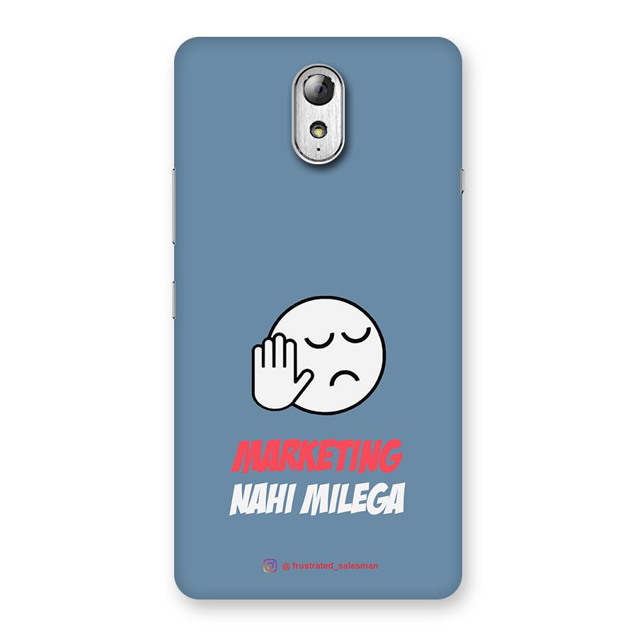 Marketing Nahi Milega SteelBlue Back Case for Lenovo Vibe P1M