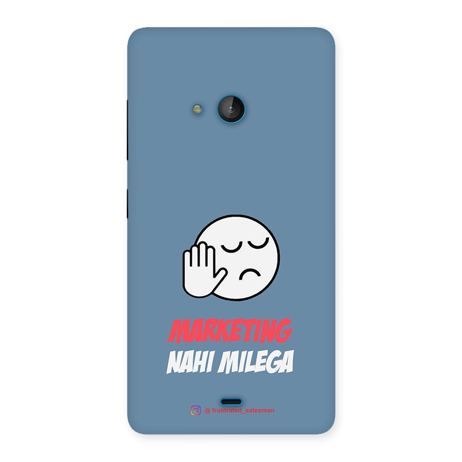 Marketing Nahi Milega SteelBlue Back Case for Lumia 540