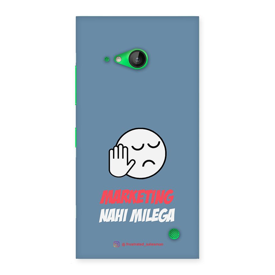 Marketing Nahi Milega SteelBlue Back Case for Lumia 730