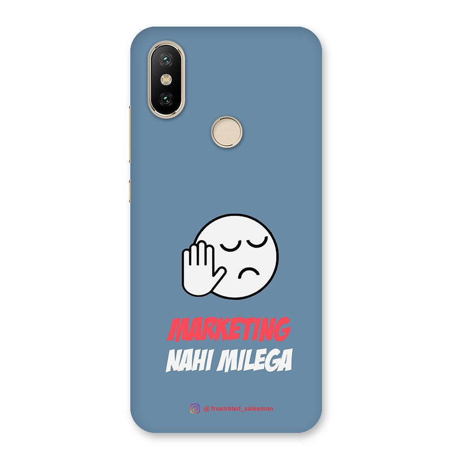 Marketing Nahi Milega SteelBlue Back Case for Mi A2