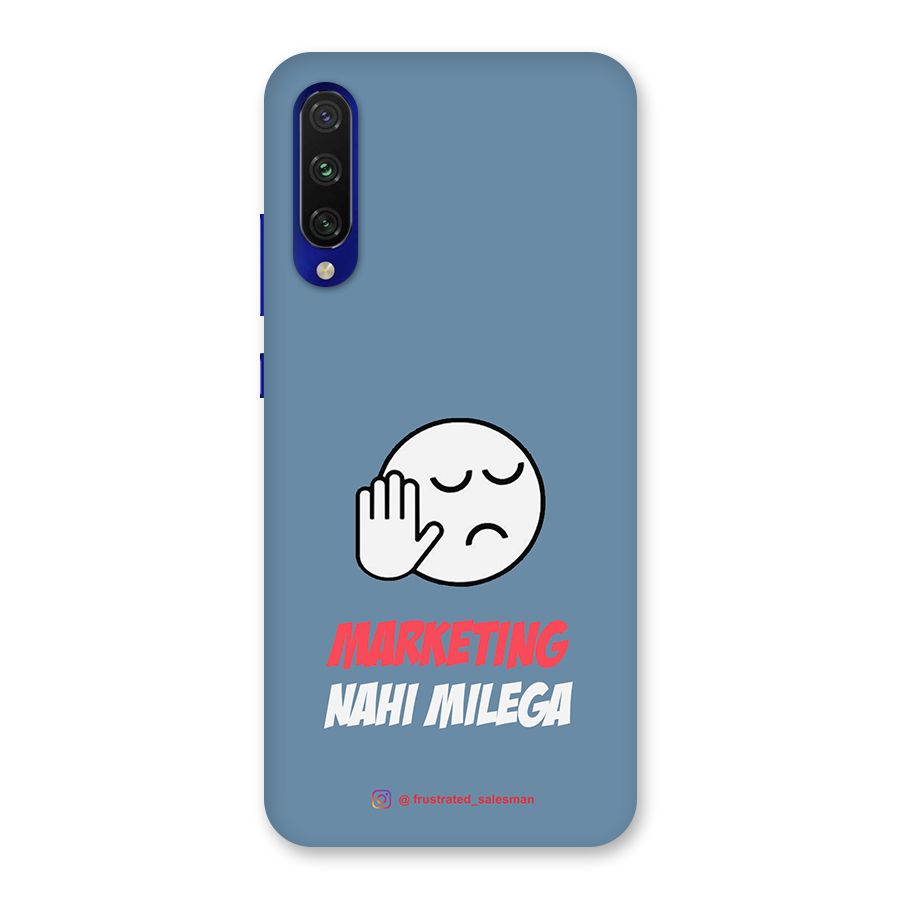 Marketing Nahi Milega SteelBlue Back Case for Mi A3