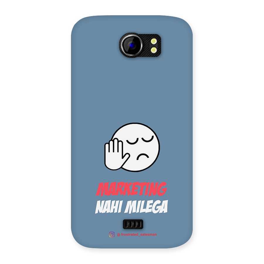 Marketing Nahi Milega SteelBlue Back Case for Micromax Canvas 2 A110