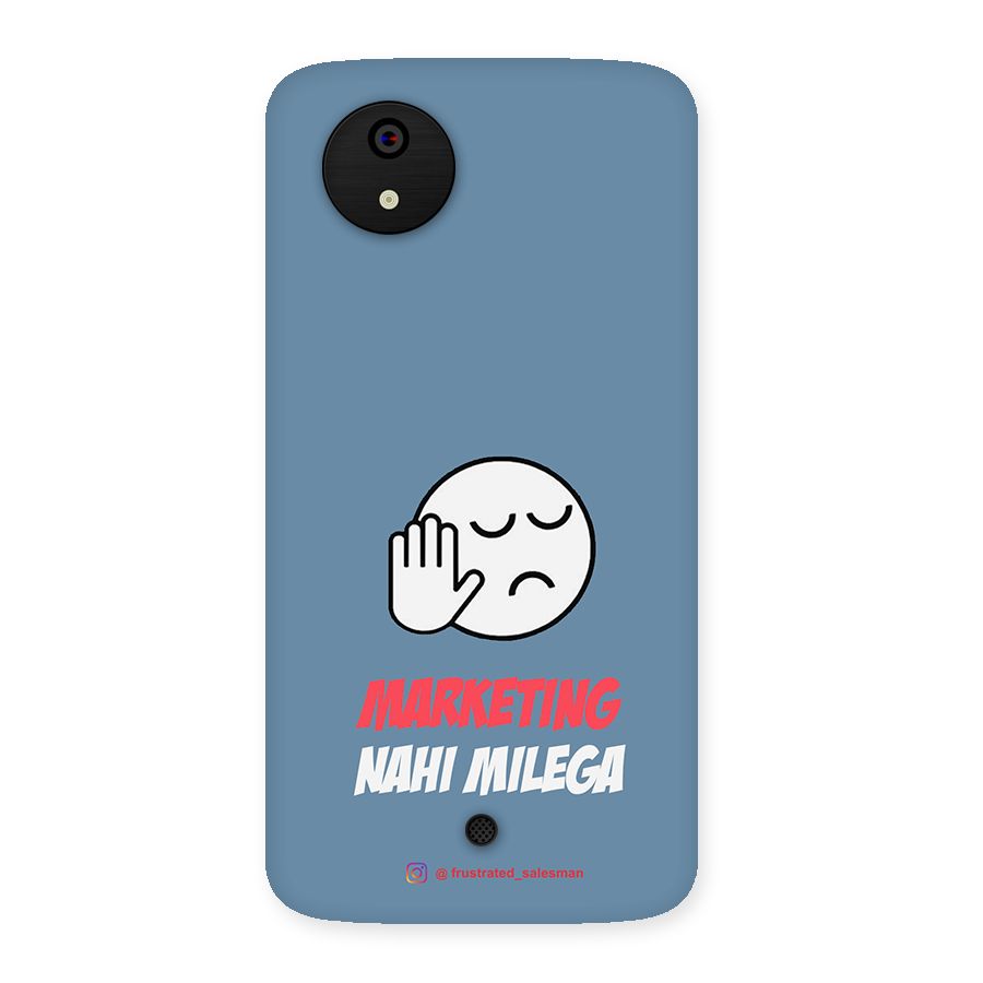 Marketing Nahi Milega SteelBlue Back Case for Micromax Canvas A1
