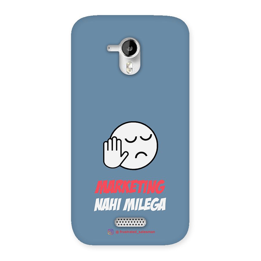 Marketing Nahi Milega SteelBlue Back Case for Micromax Canvas HD A116