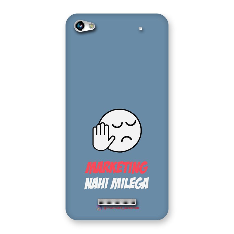 Marketing Nahi Milega SteelBlue Back Case for Micromax Hue 2