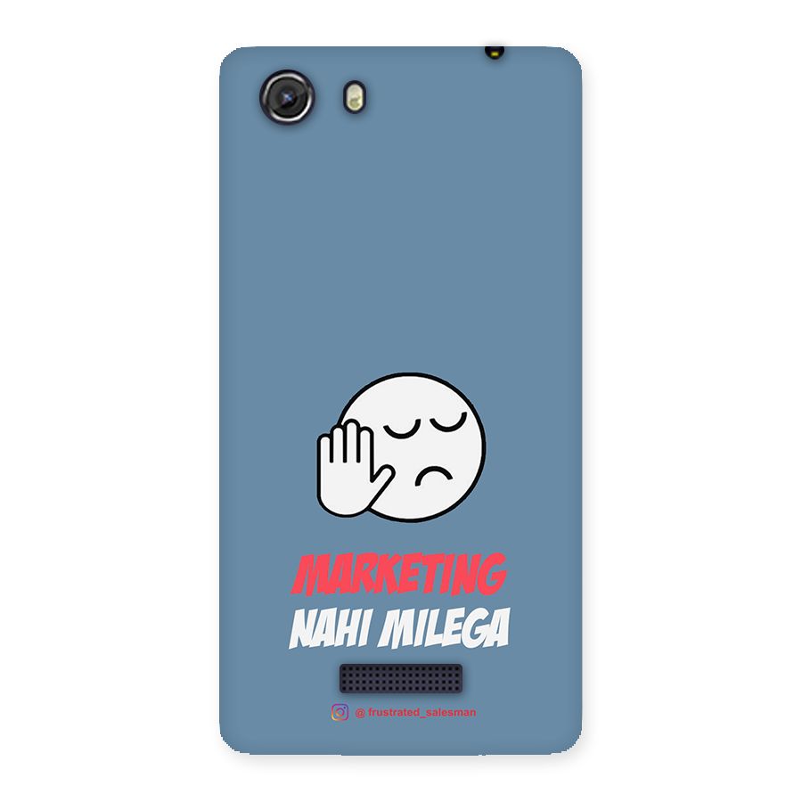 Marketing Nahi Milega SteelBlue Back Case for Micromax Unite 3