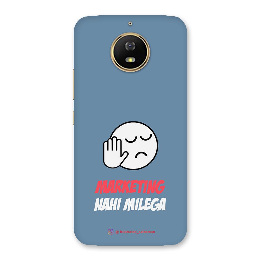 Marketing Nahi Milega SteelBlue Back Case for Moto G5s
