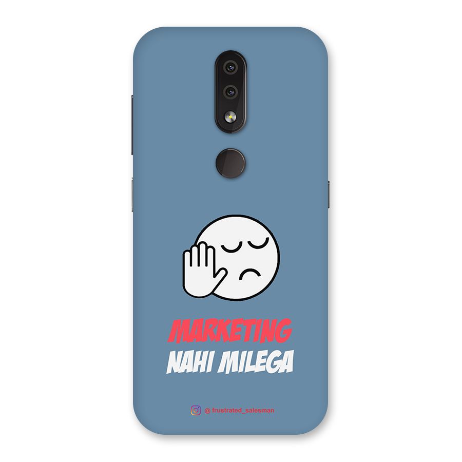 Marketing Nahi Milega SteelBlue Back Case for Nokia 4.2