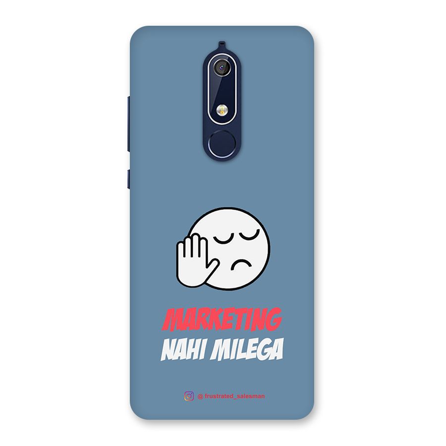 Marketing Nahi Milega SteelBlue Back Case for Nokia 5.1