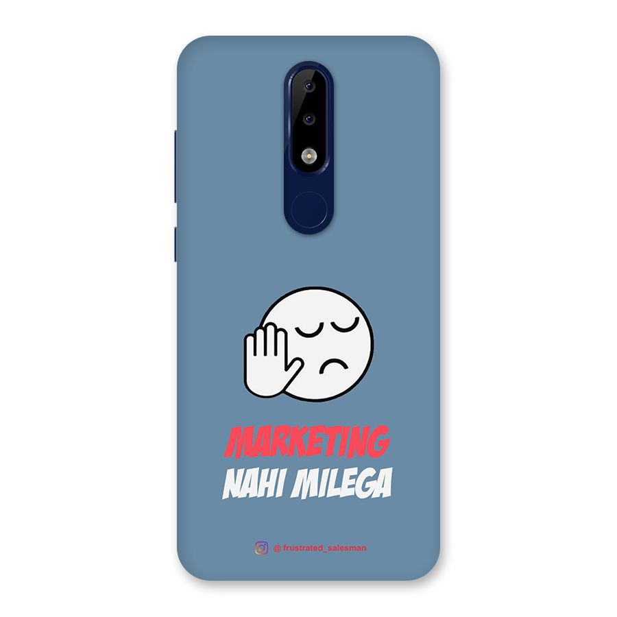 Marketing Nahi Milega SteelBlue Back Case for Nokia 5.1 Plus