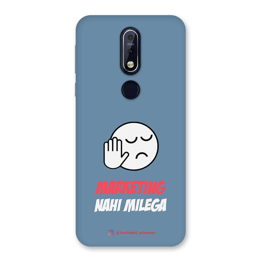 Marketing Nahi Milega SteelBlue Back Case for Nokia 7.1