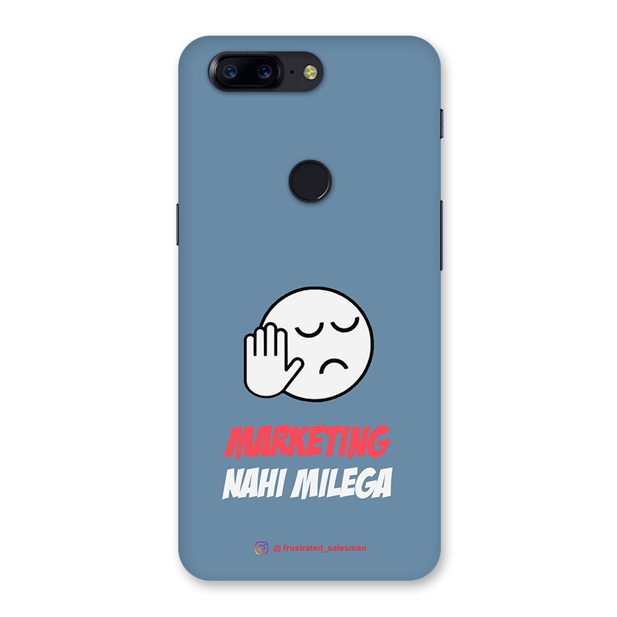 Marketing Nahi Milega SteelBlue Back Case for OnePlus 5T