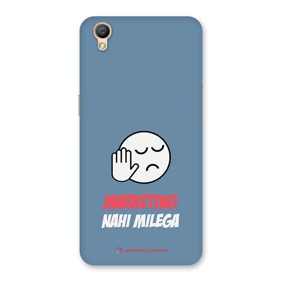 Marketing Nahi Milega SteelBlue Back Case for Oppo A37