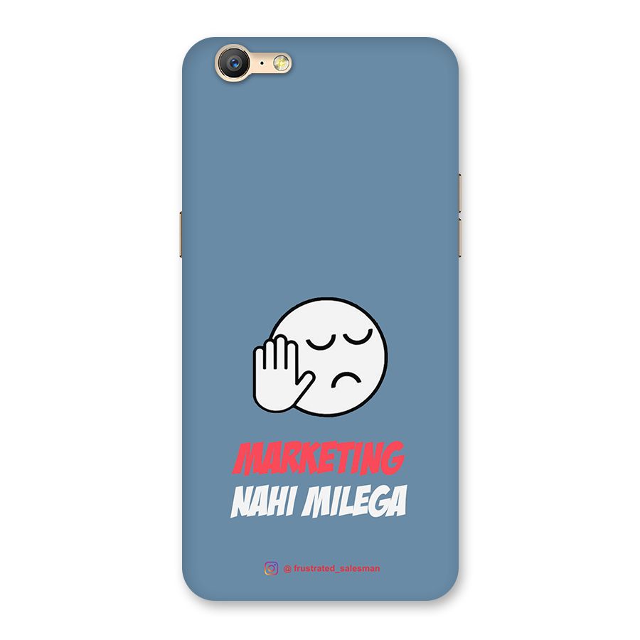 Marketing Nahi Milega SteelBlue Back Case for Oppo A57