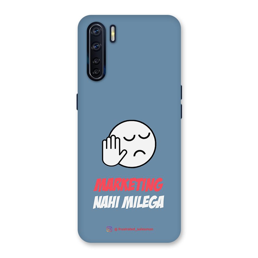 Marketing Nahi Milega SteelBlue Back Case for Oppo F15