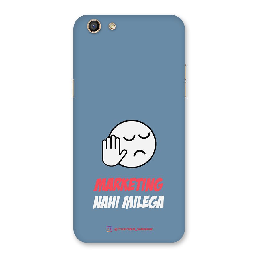 Marketing Nahi Milega SteelBlue Back Case for Oppo F3