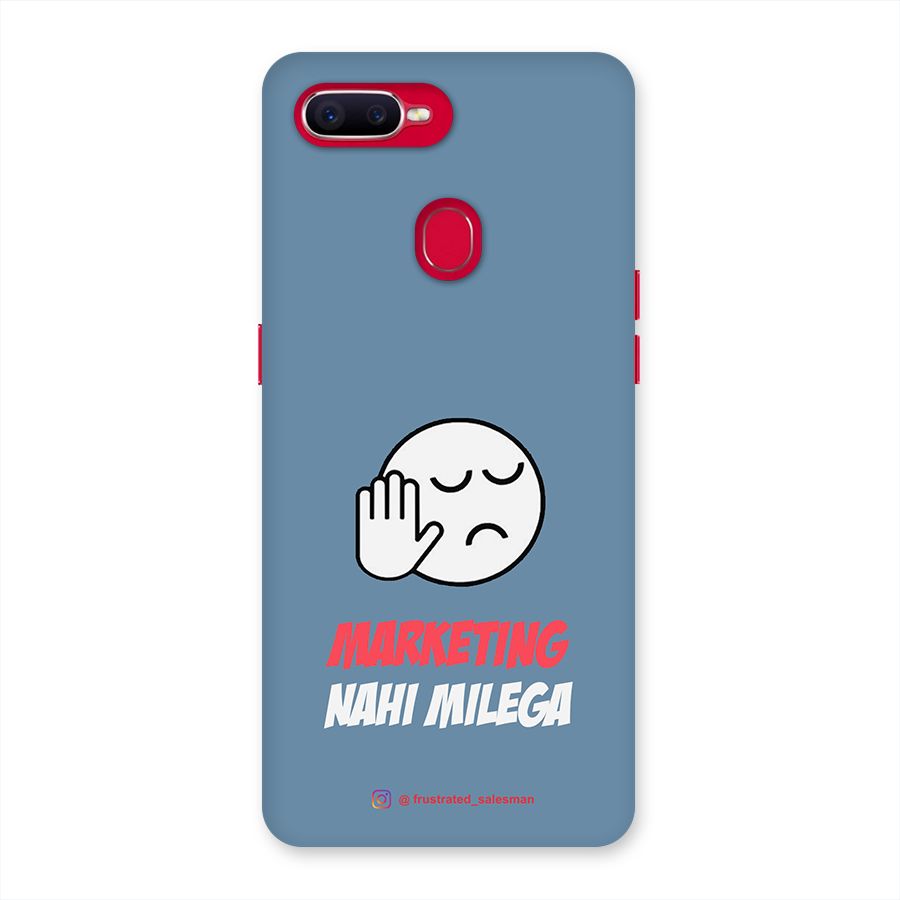 Marketing Nahi Milega SteelBlue Back Case for Oppo F9 Pro