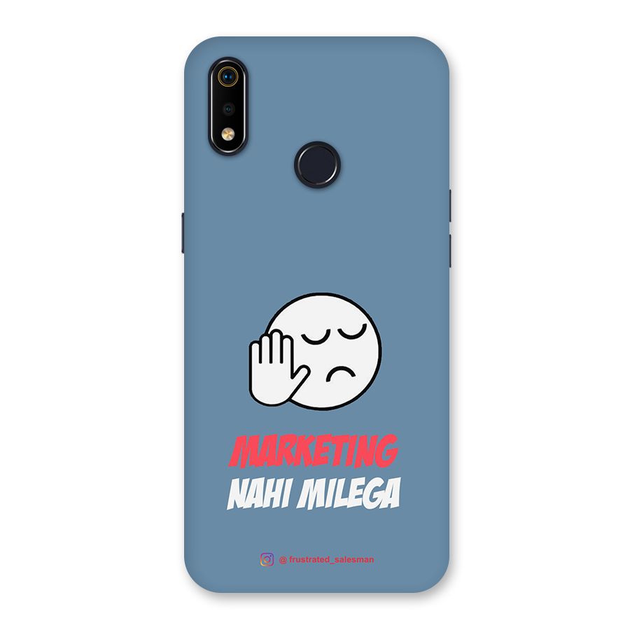 Marketing Nahi Milega SteelBlue Back Case for Realme 3i