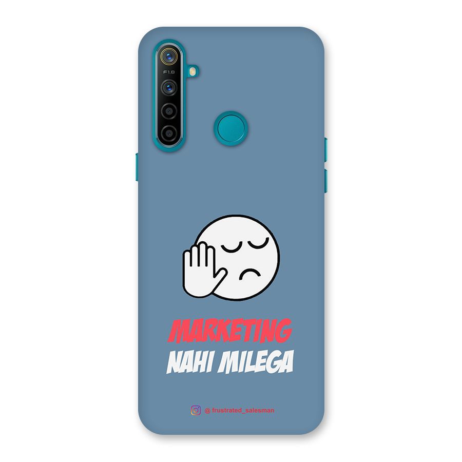 Marketing Nahi Milega SteelBlue Back Case for Realme 5i